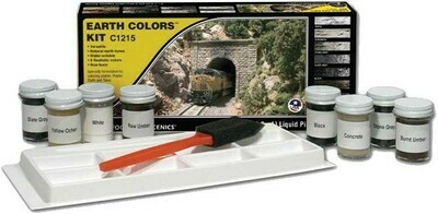 Earth Colour Kit - 8 x 1oz Liquid Pigment Bottles