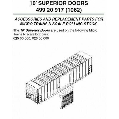 &#39;N&#39; 10&#39; Superior Door (10 pk)