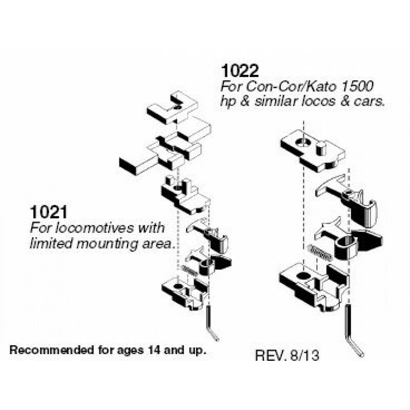 &#39;N&#39; Unassembled Low,short profile Coupler-2 pr