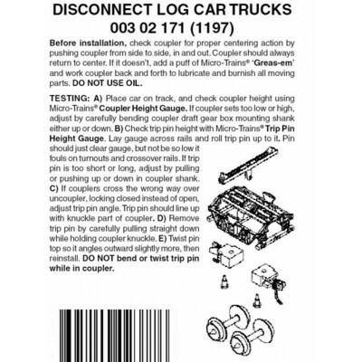 &#39;N&#39; Disconnect Log Car trucks