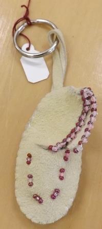 Beaded Moccasin Keychain