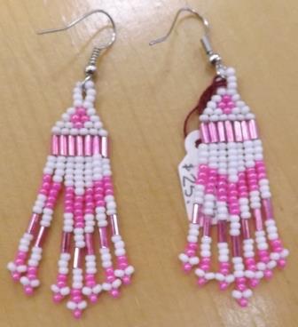 Beaded Fringed Earrings