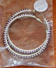 Beaded Hoop Earrings
