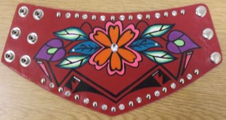 Leather Painted Cuffs