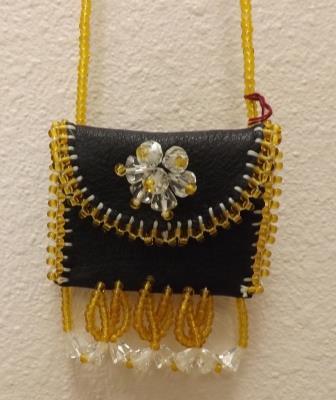 Raised Beaded Medicine Pouch