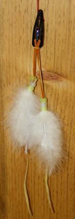 Hair Clips with Feathers and Beads