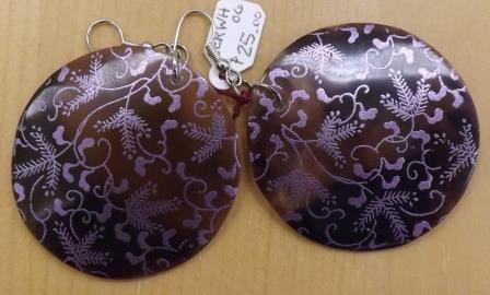 Painted Shell Earrings