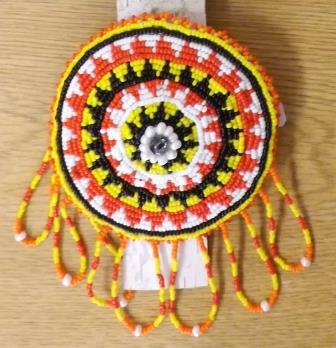 Beaded Rosette Barrette
