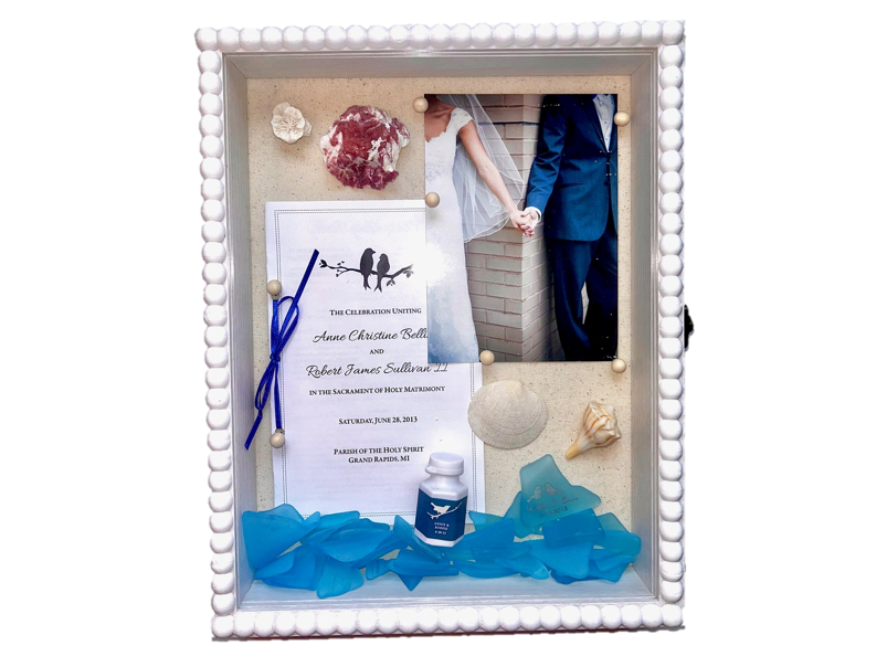 Premier Wedding Memories Sea Glass Display