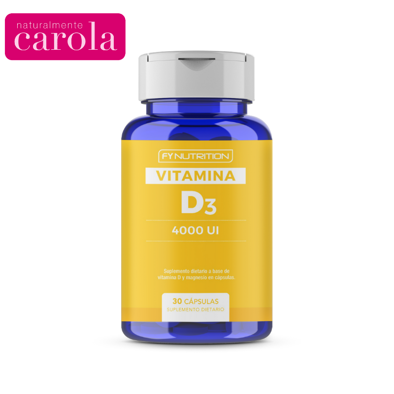 VITAMINA D3 + MAGNESIO FYNUTRITION 4000UI X30Cap.