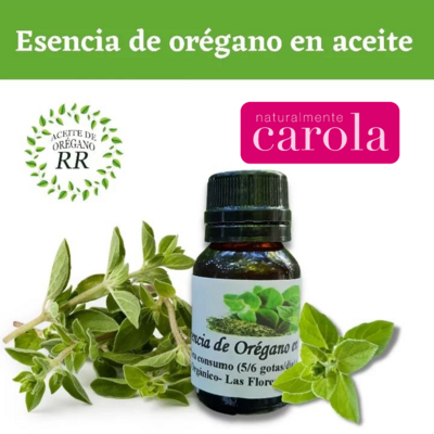 ACEITE ESENCIAL DE OREGANO 100,% ORAGANICO. 30ML. 70% Carvacol