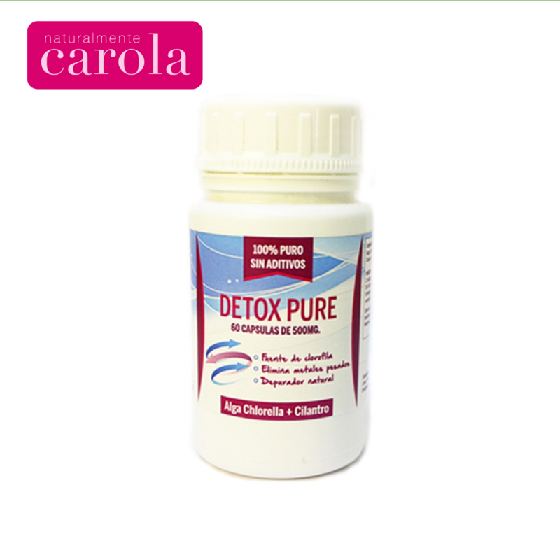 DETOX PURE 500mg. 100% puro sin aditivos. 60Cap.