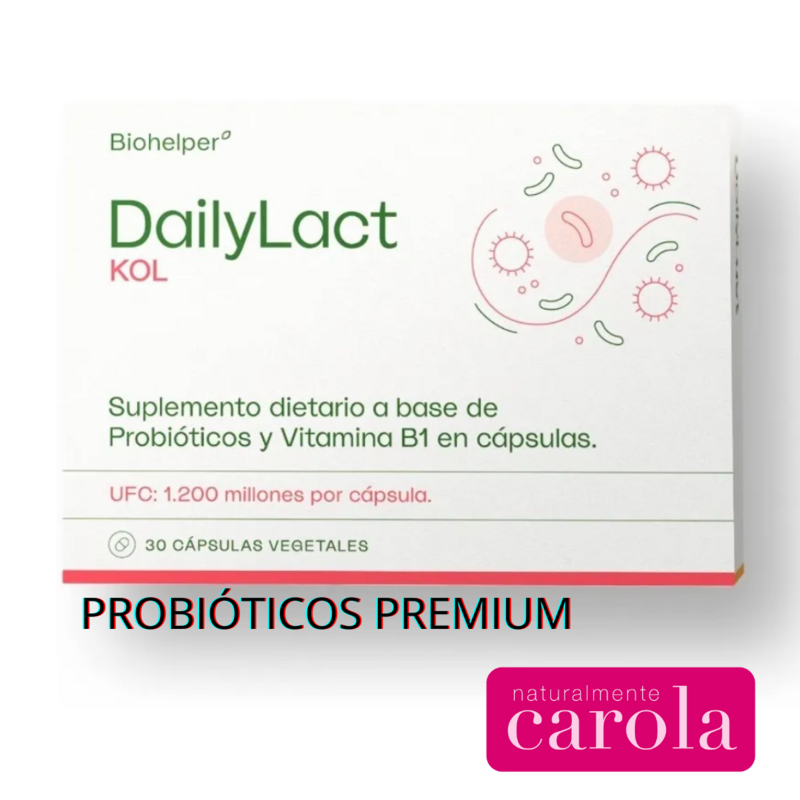PROBIÓTICOS DailyLact KOL + vit.B1 x30cap. PROBIÓTICOS DailyLact KOL + vit.B1 x30cap.