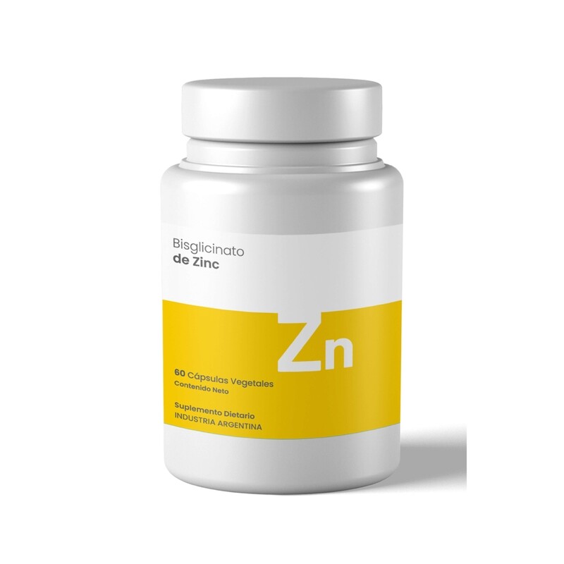 BISGLICINATO de Zinc 60 caps vegetales