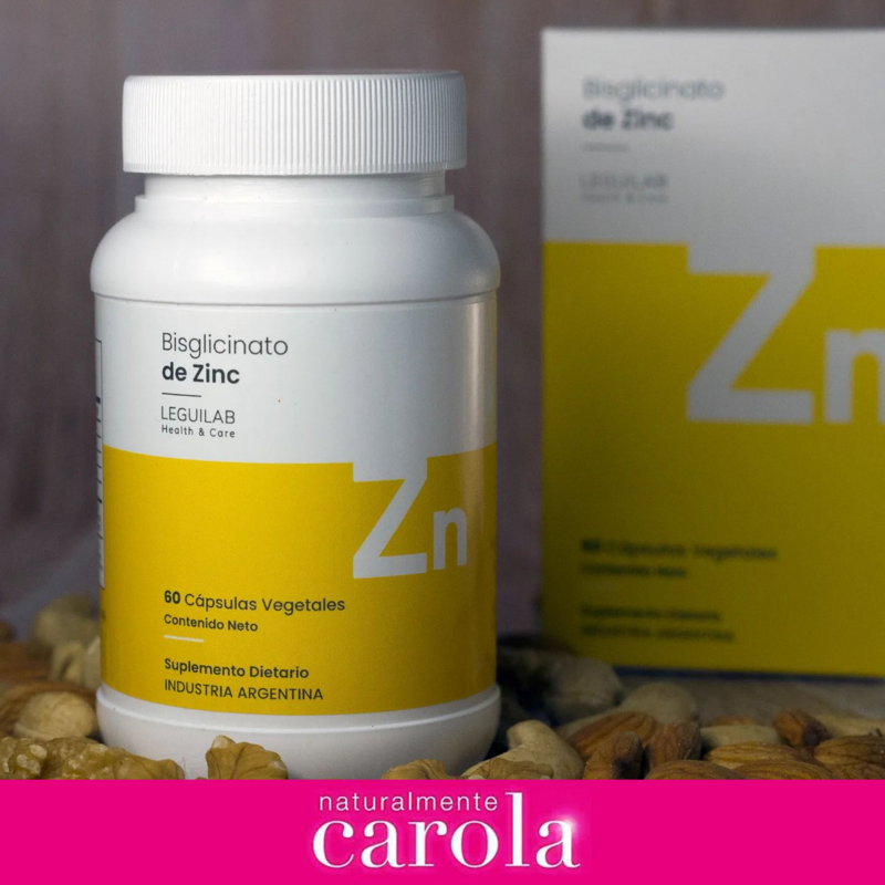 BISGLICINATO de Zinc 60 caps vegetales