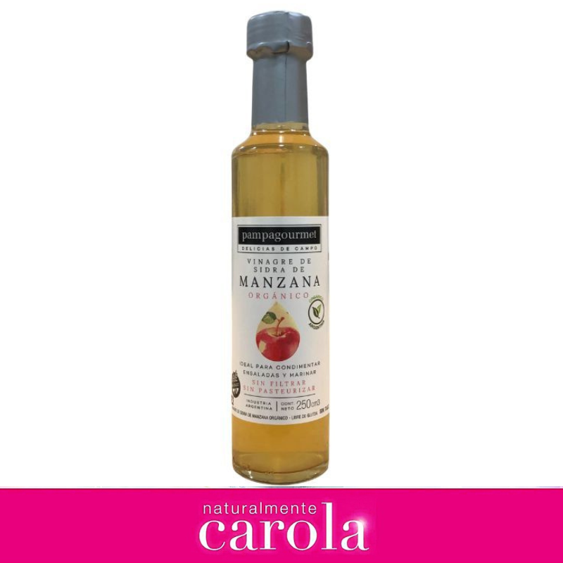 VINAGRE DE SIDRA DE MANZANA ORGANICO 250ml.
