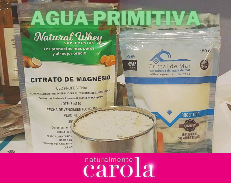 AGUA PRIMITIVA (Sal marina+Tierra de diatomeas+Citrato de Mg)