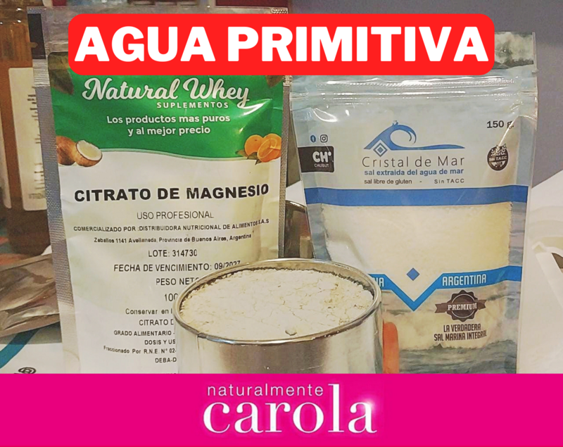 AGUA PRIMITIVA (Sal marina+Tierra de diatomeas+Citrato de Mg)