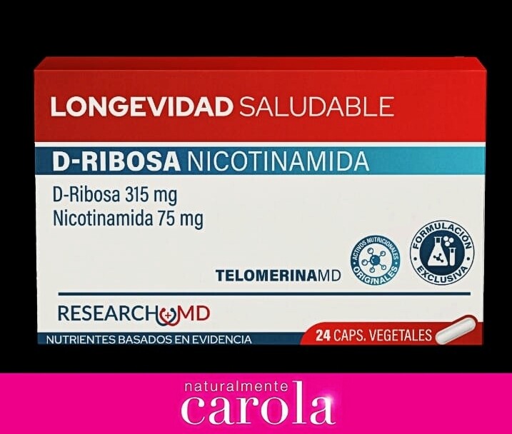 NAD + D-RIBOSA NICOTINAMIDA 315mg/75mg cápsulas x 24