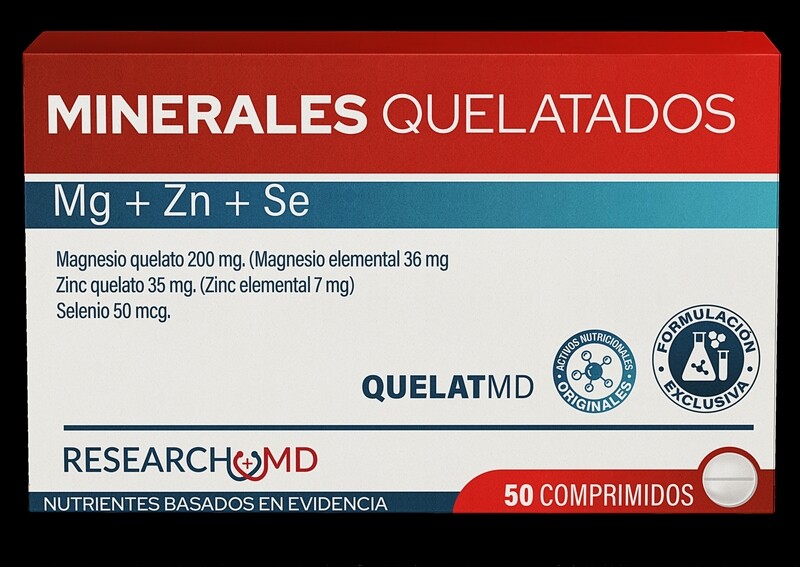 MINERALES QUELATADOS Mg+Zn+Se 50comp