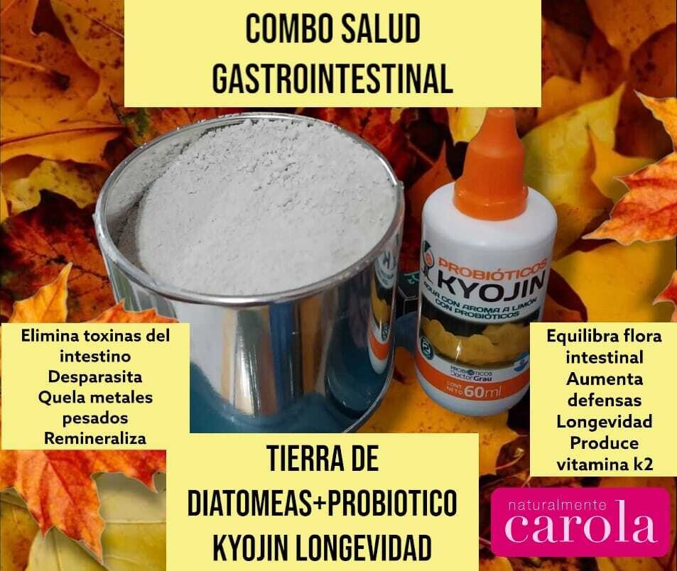 COMBO TIERRA DIATOMEAS 100gr. + PROBIÓTICOS KYOJIN 60ml