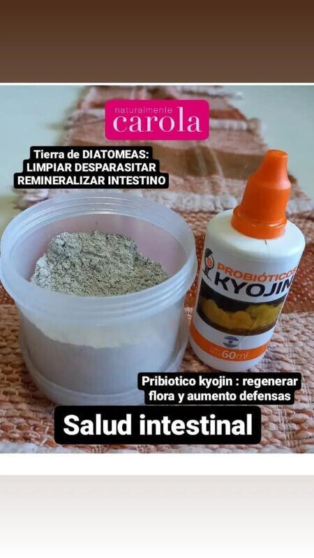 COMBO TIERRA DIATOMEAS 100gr. + PROBIÓTICOS KYOJIN 60ml