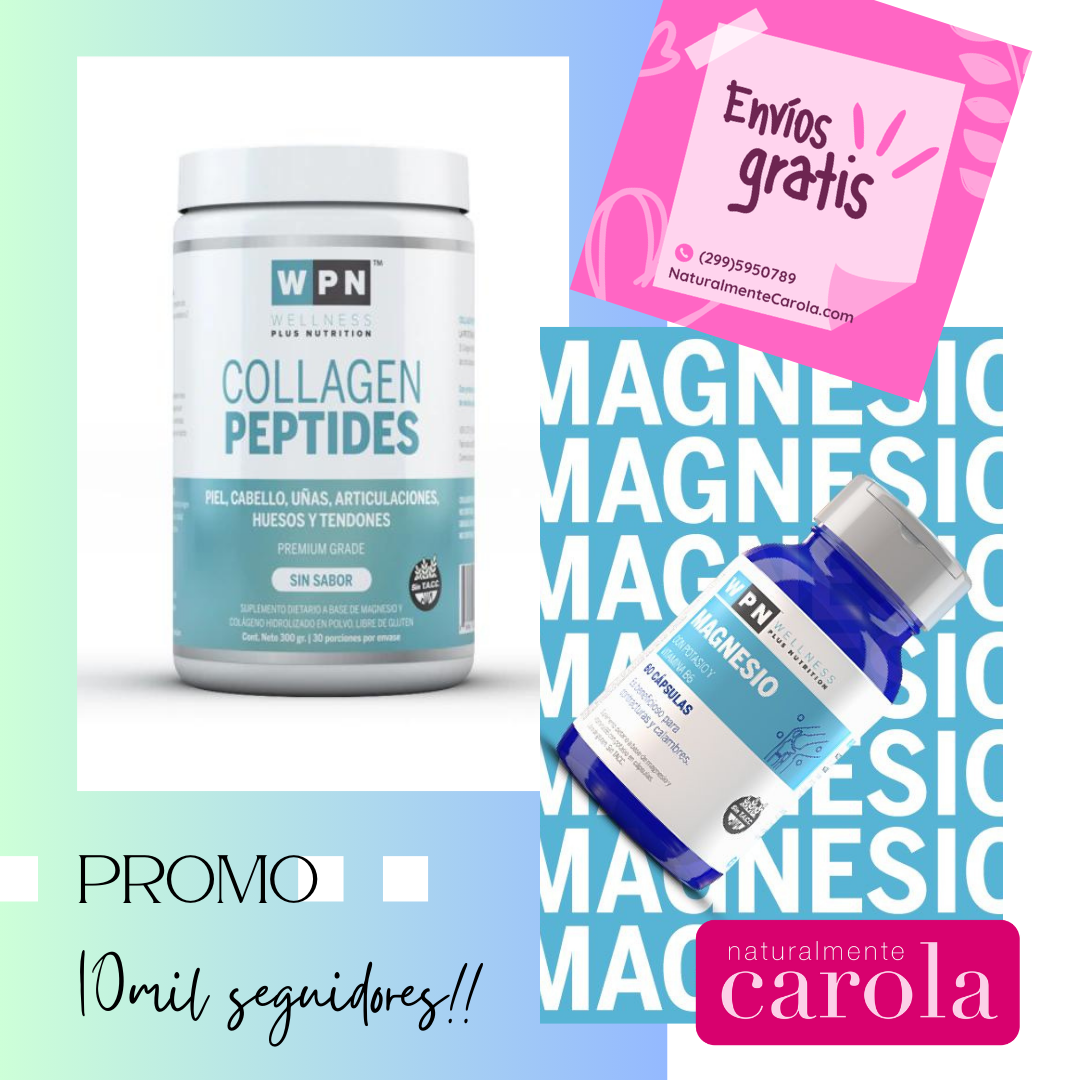 PEPTIDOS DE COLAGENO + MAGNESIO sin sabor