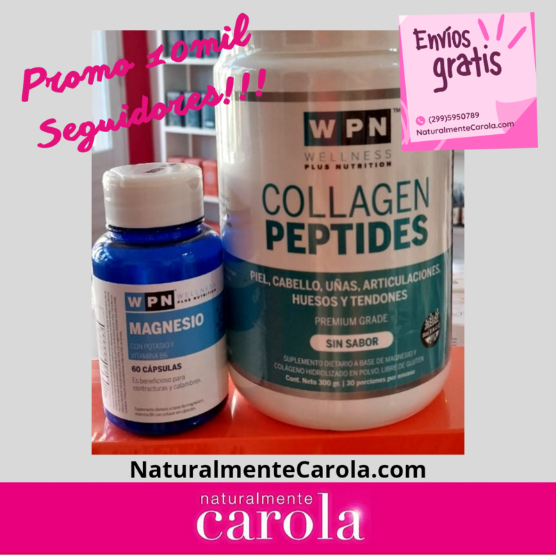 PEPTIDOS DE COLAGENO + MAGNESIO sin sabor