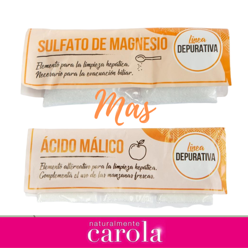 LIMPIEZA HEPATICA PROFUNDA: ACIDO MÁLICO + SULFATO DE MAGNESIO