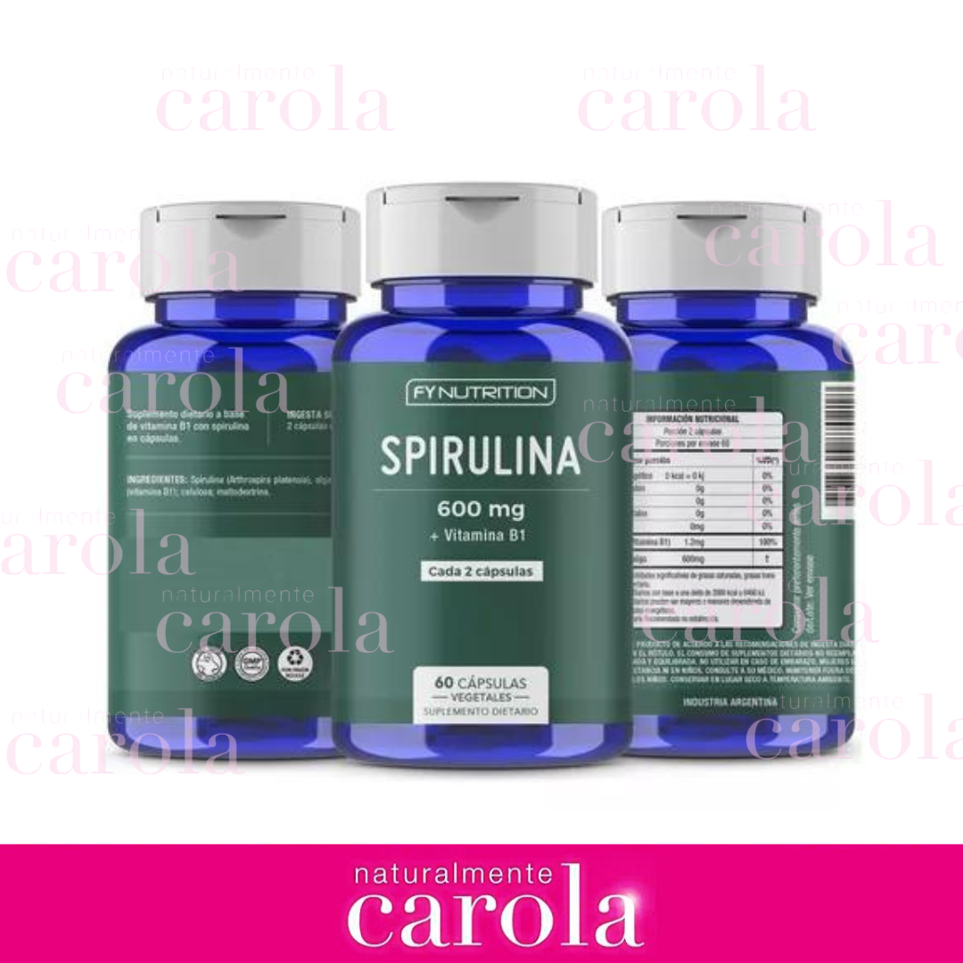 ESPIRULINA 600mg. 60Cap Veg.