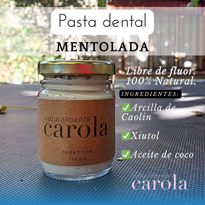PASTA DENTAL NATURAlMENTECAROLA sin fluor.150gr.