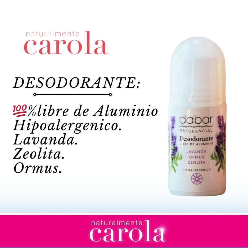 DESODORANTE LIBRE DE ALUMINIO. Lavanda