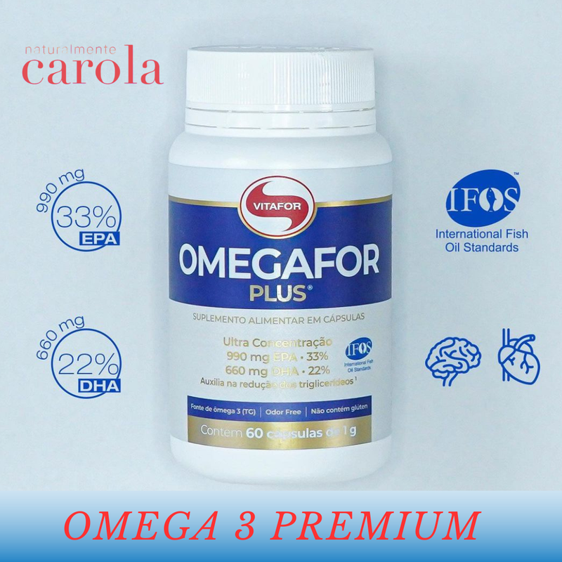 OMEGA 3 (OMEGAFOR PLUS) 120 Caps. EPA990;DHA660
