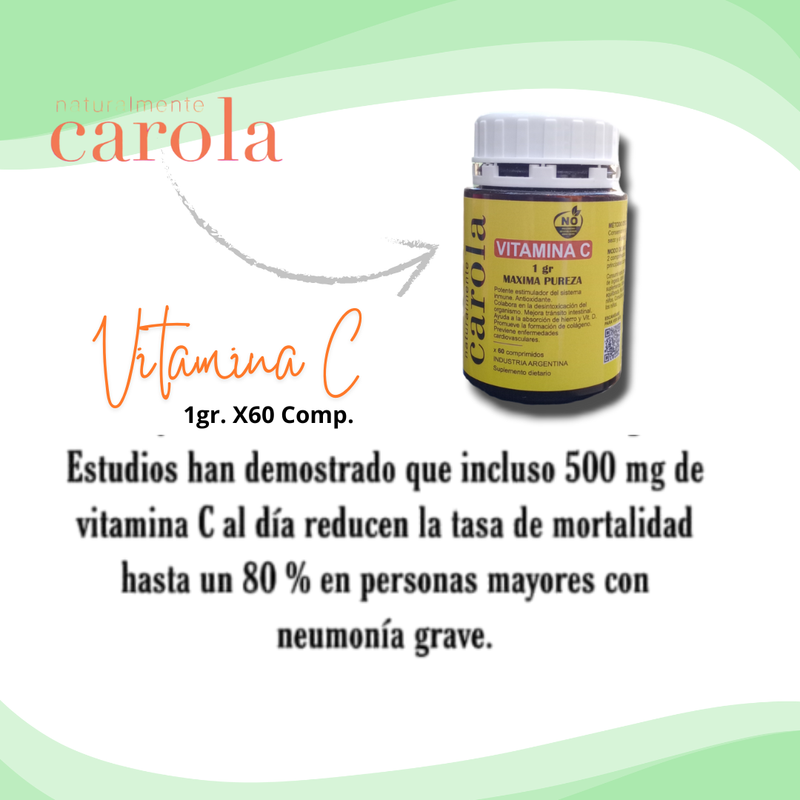 VITAMINA C 500 gr. X90 comp