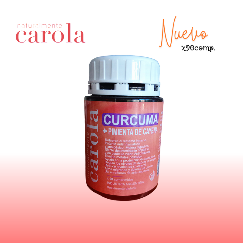 CURCUMA + PIMIENTA CAYENA x90comp.