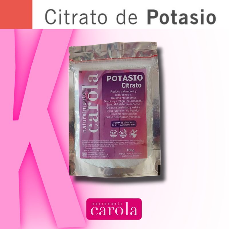POTASIO CITRATO en polvo 100gr.