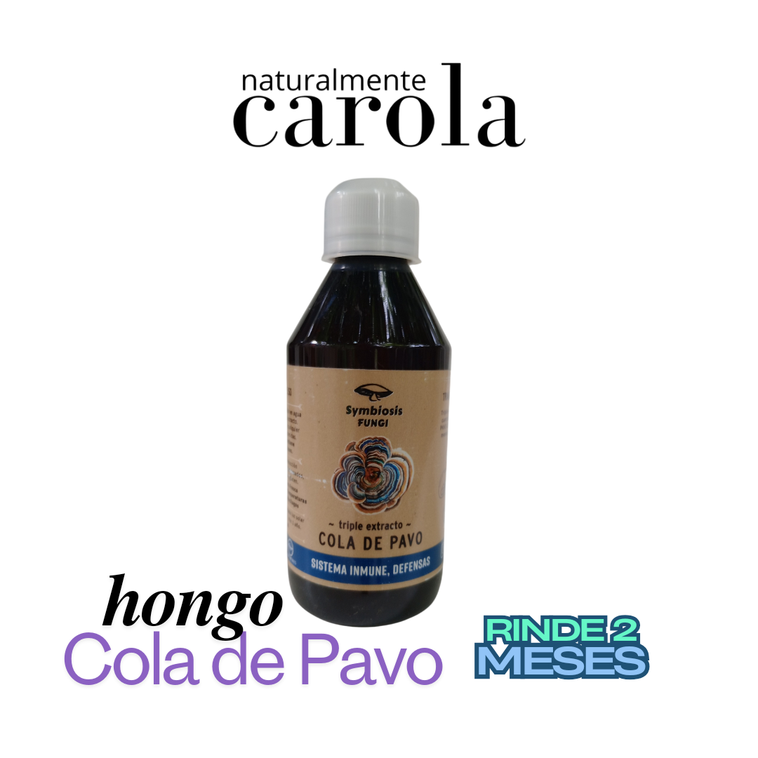 COLA DE PAVO HONGO ADAPTAGENO   Coriolus versicolor.250ml rinde 2 a 3 meses.