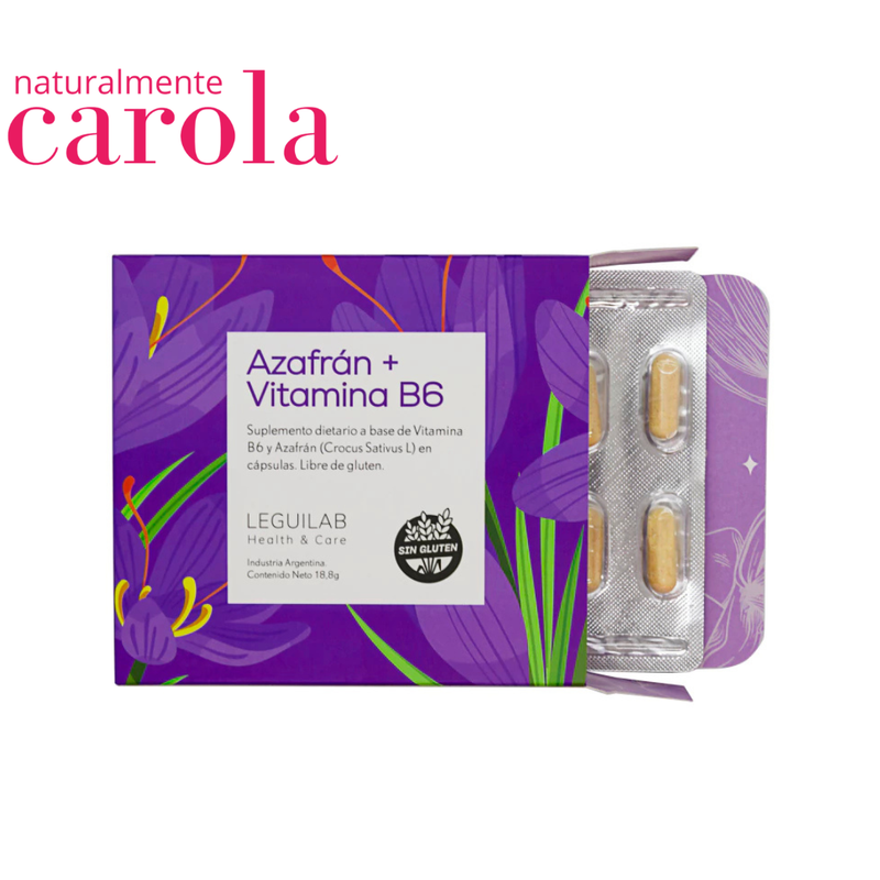 AZAFRAN + VITAMINA B6 x 30caps.