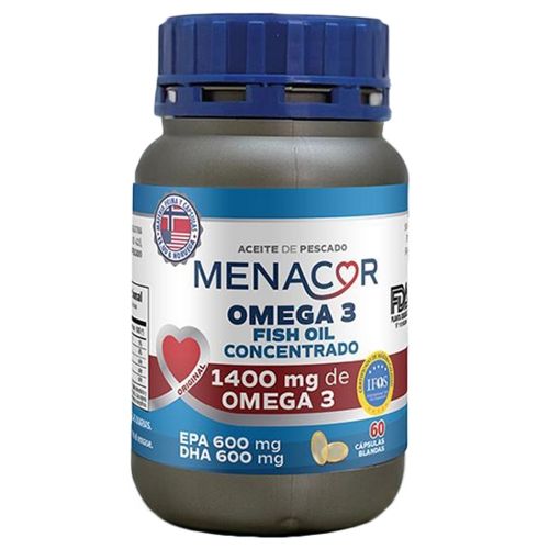 ACEITE DE PESCADO Super concentrado x 60 cápsulas. Libre de metales pesados. Sello IFOS.