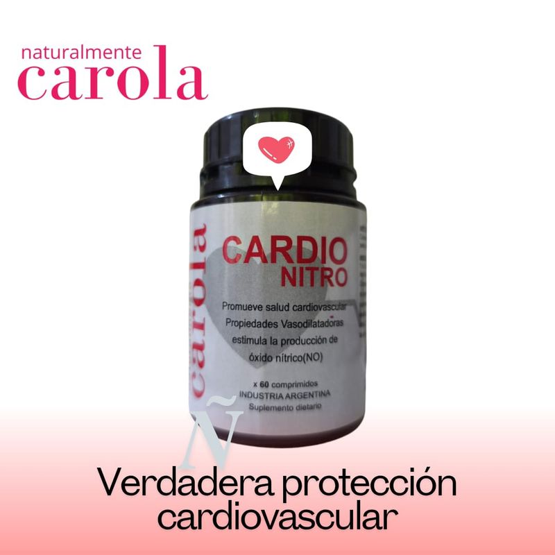 Cardio Nitro protección vascular a base de Citrulina y Arginina.