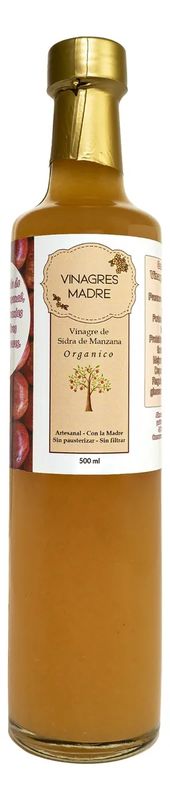 Vinagre de Sidra de Manzana Orgánico con la madre 500 cc