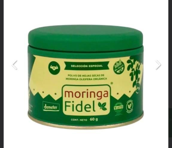 POLVO DE MORINGA OLEIFERA ORGANICA 60 gr