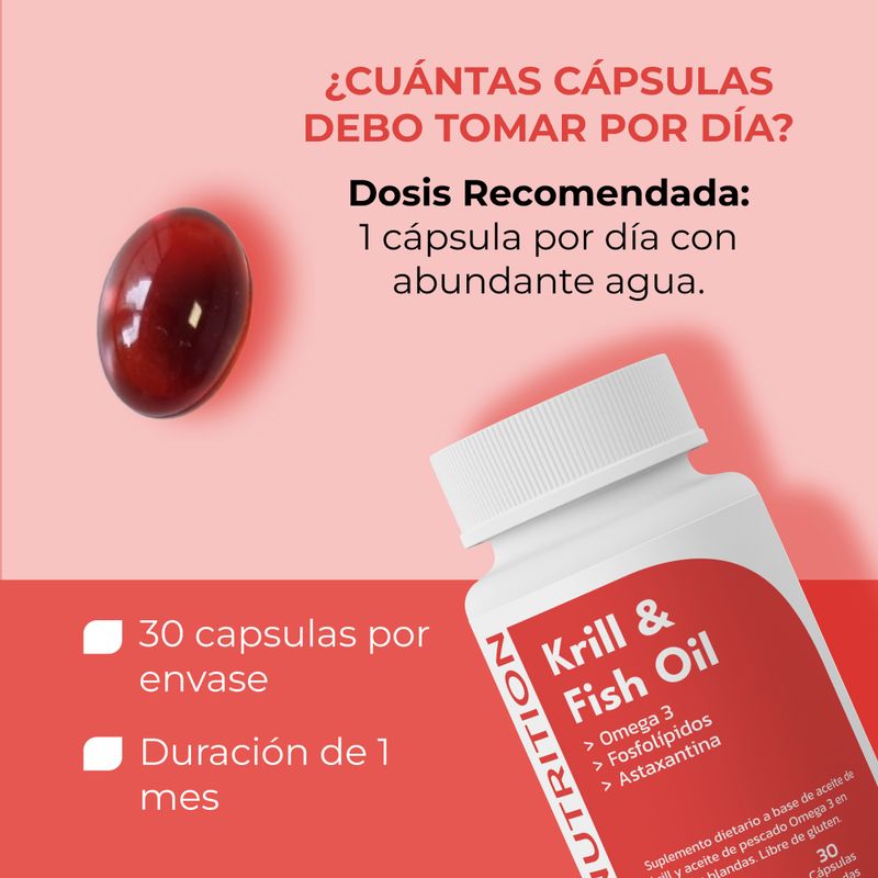 Krill y Fish 30 capsulas blandas