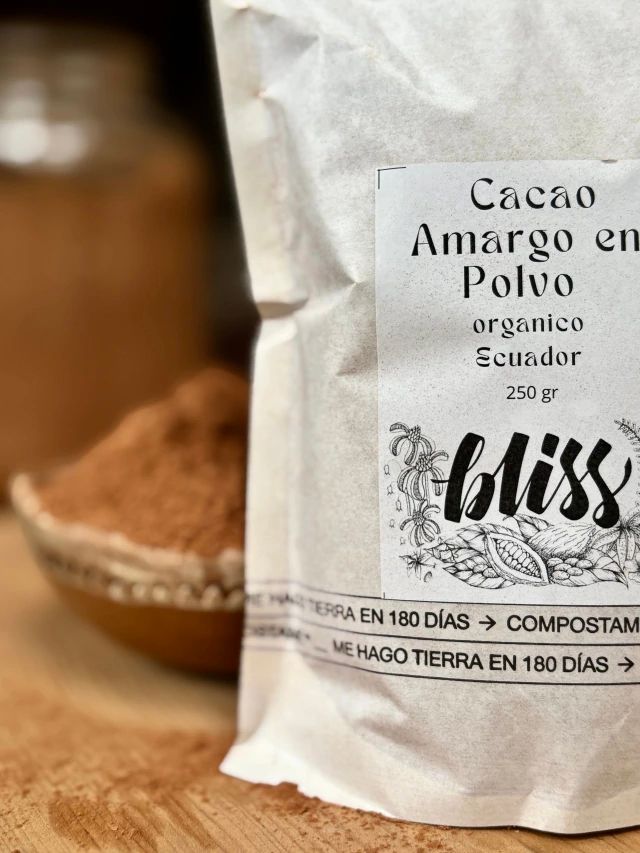 CACAO AMARGO POLVO MEDICINAL. ECUADOR. 125 gr