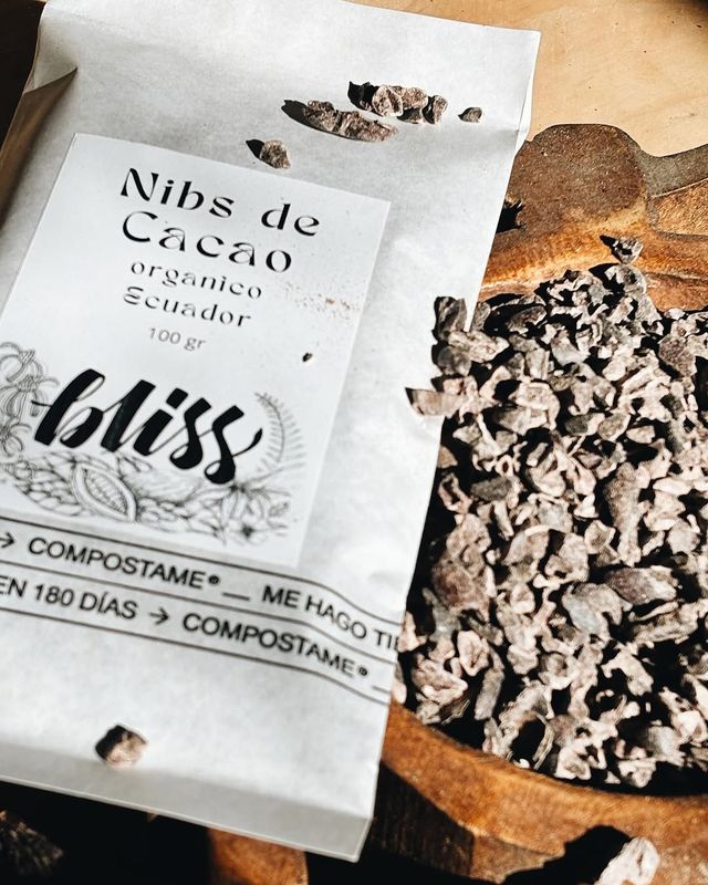 NIBS DE CACAO ORGÁNICO DEL ECUADOR 100 GR