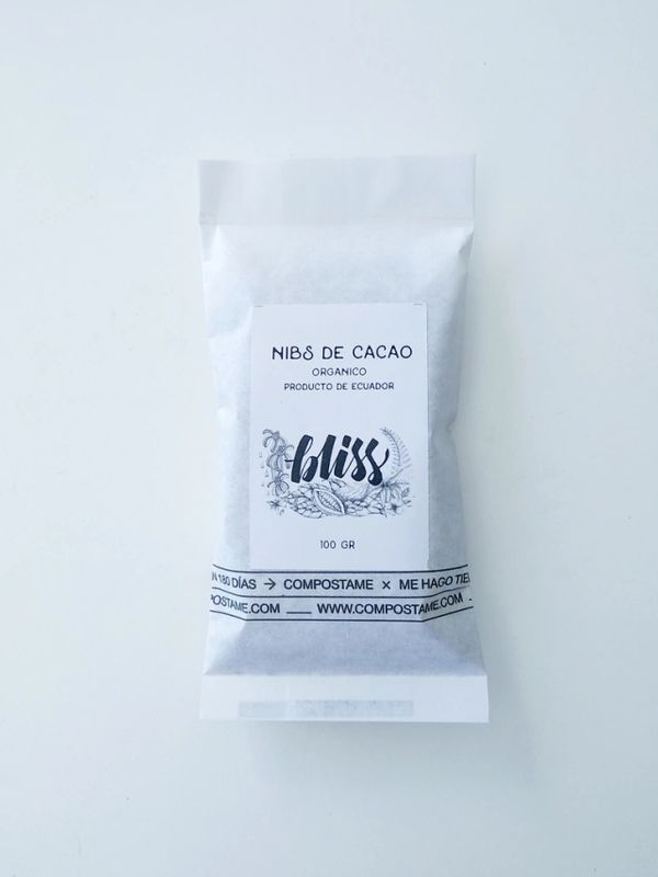 NIBS DE CACAO ORGÁNICO DEL ECUADOR 100 GR