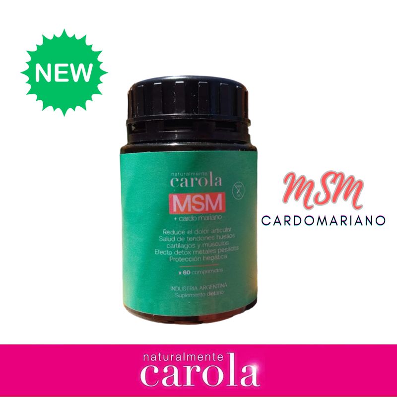 MSM + CARDO MARIANO x 60comp. MSM + CARDO MARIANO x 60comp.