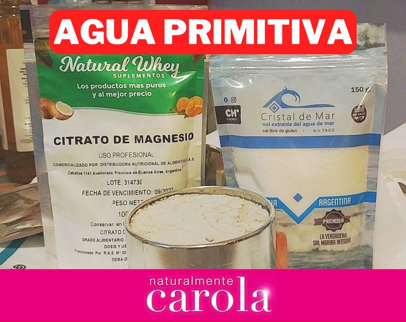 AGUA PRIMITIVA (Sal marina+Tierra de diatomeas+Citrato de Mg)