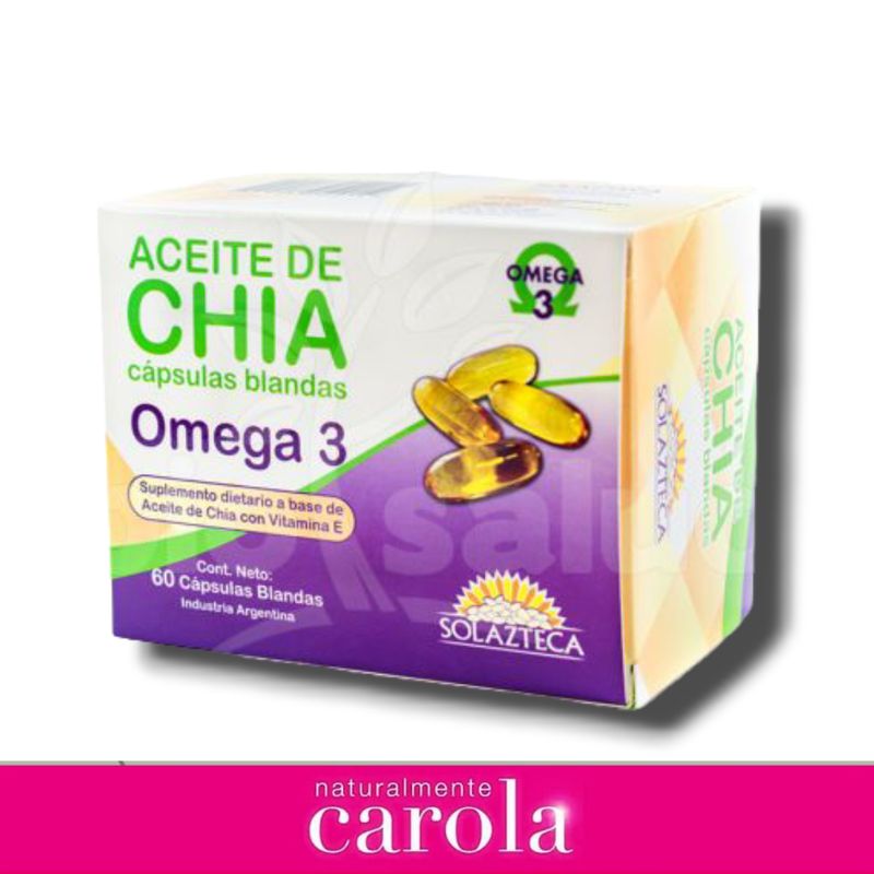 ACEITE DE CHÍA OMEGA 3 x30 caps. ACEITE DE CHÍA OMEGA 3 x30 caps.