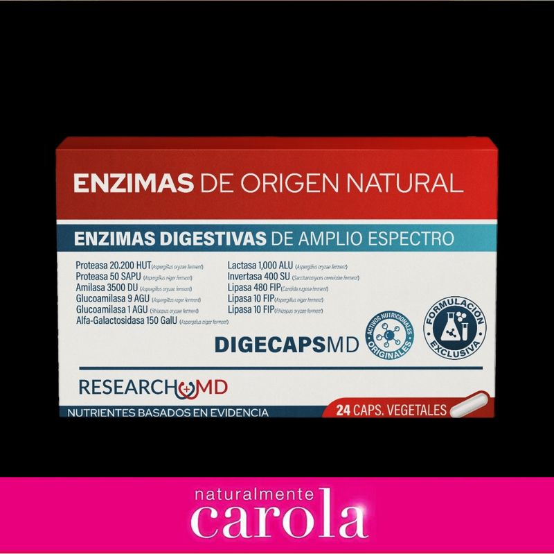 ENZIMAS DIGESTIVAS X24Caps. ENZIMAS DIGESTIVAS X24Caps.